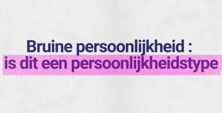 Bruine-persoonlijkheid
